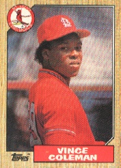 1987 Topps Baseball Cards      590     Vince Coleman